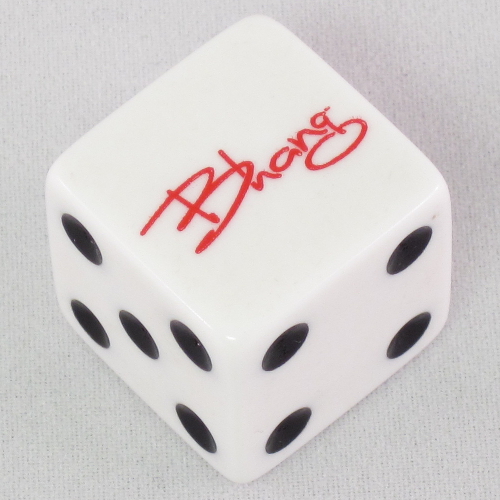 Custom Imprint dice, dice, 16mm 5/8", custom printed or imprinted dice