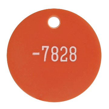 Numbered Tokens with Holes, Great for use as tags